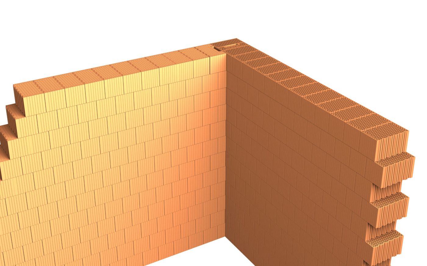 3D vizualizace - Porotherm strop rohový | Porotherm | Wienerberger