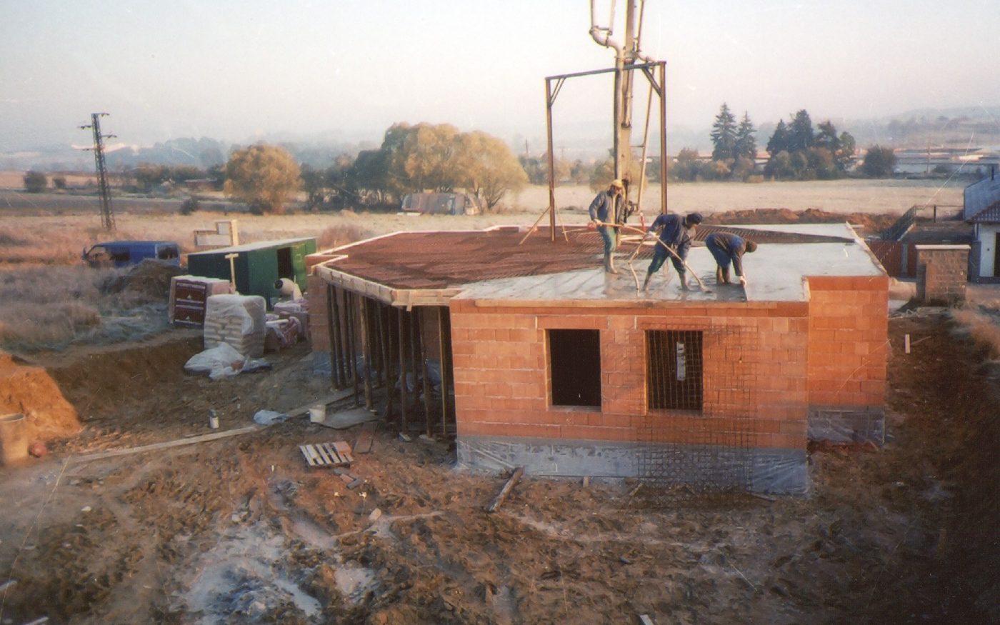 Realizace stropu Porotherm | Hrubá stavba - betonáž - final