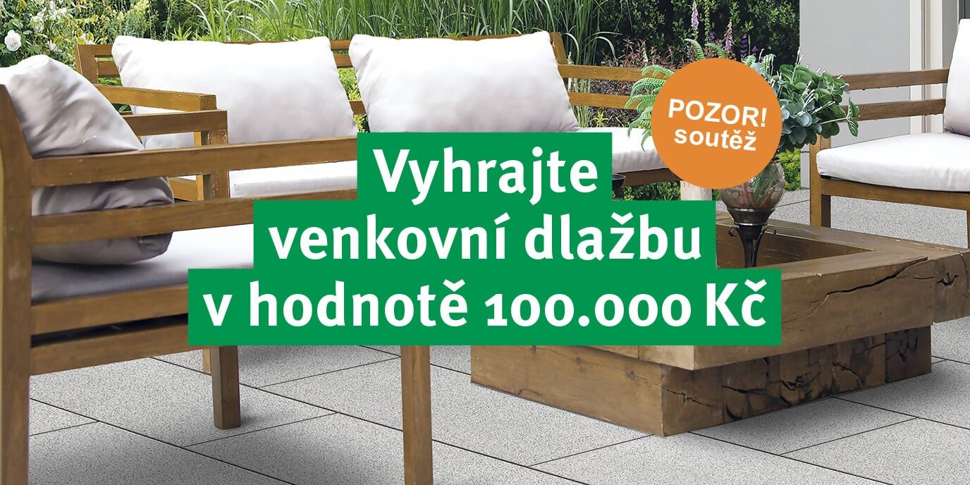 Velký banner pro soutěž o dlažbu Semmelrock