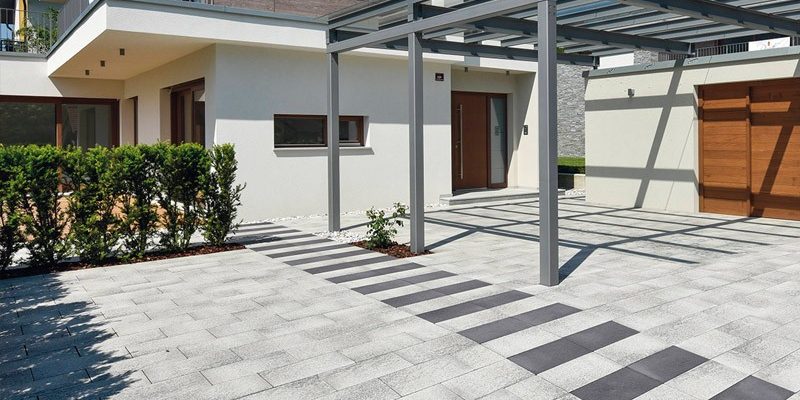 Umriano gránitszürke-fehér térkő HU