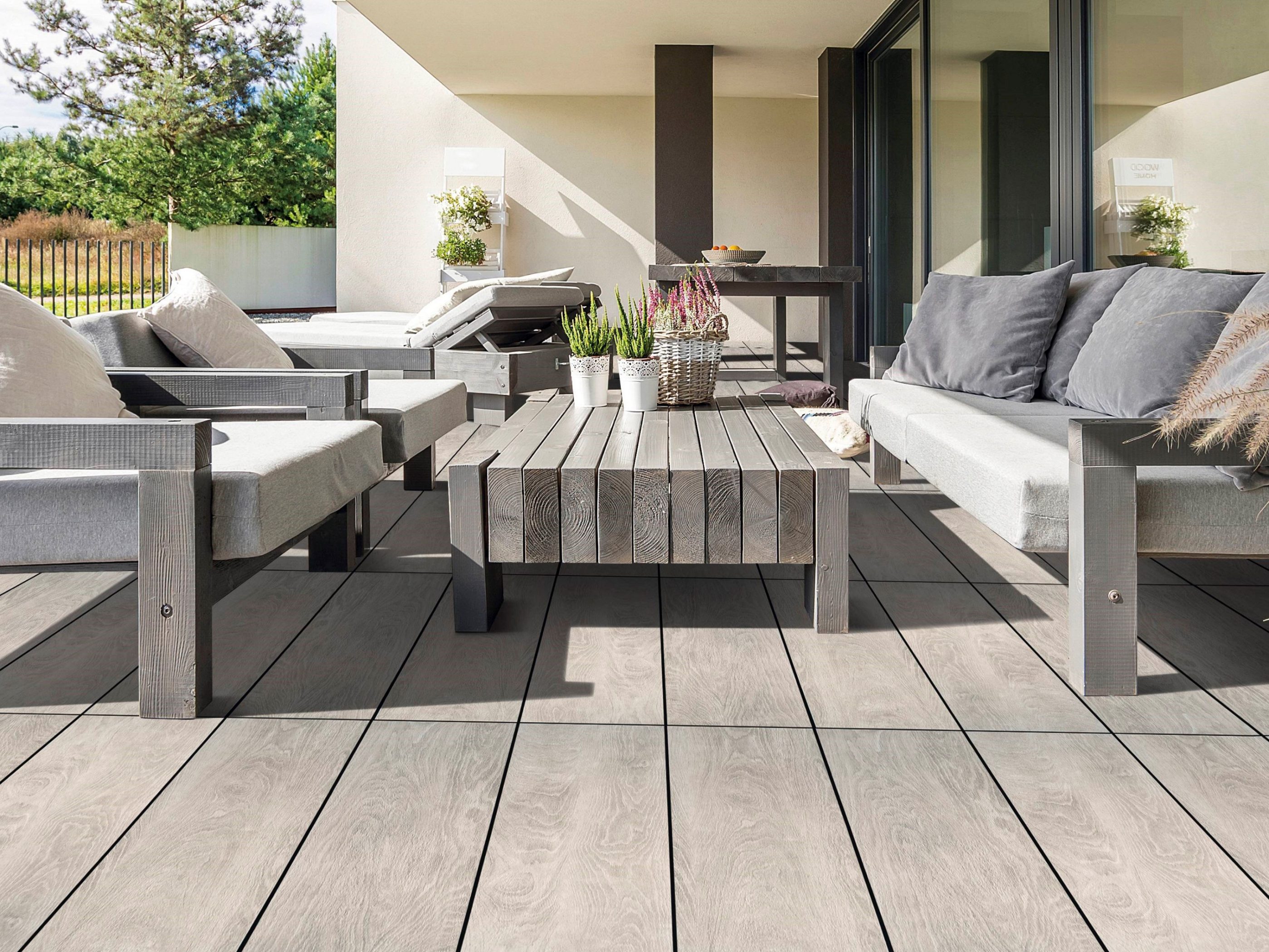 Foto realizace dlaždice AirPave Selva encina