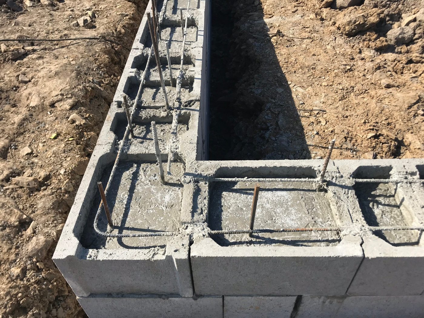 Fotografie z betonovaní základů | Vzorový e4 dům | Wienerberger