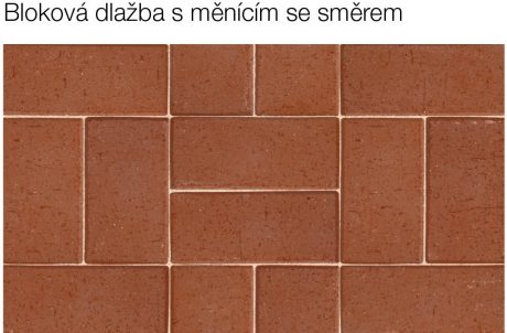 Vazba - Bloková dlažba s měnícím směrem | Cihelná dlažba Penter | Dlažby