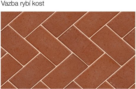 Vazba - Rybí kost  | Cihelná dlažba Penter | Dlažby