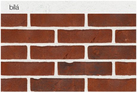 Spáry různých odstínů - bílá | Lícové cihly a pásky Terca