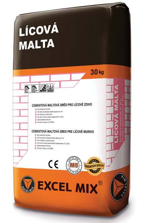 Lícová malta pro lícové cihly Terca ražené 