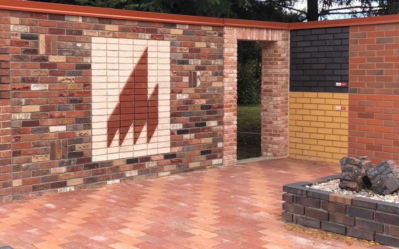 Lícové cihly a obkladové pásky Terca v showroomu Jirčany u Prahy