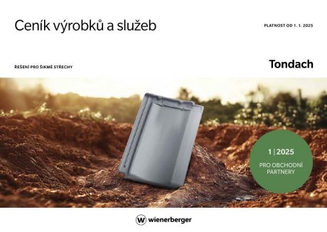 Titulní stránka ceníku pro obchodní partnery (B2B)