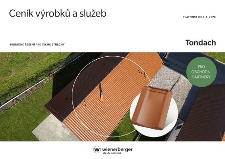 Titulní stránka ceníku pro obchodní partnery (B2B)