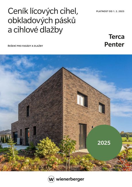 Titulní stránka ceníku Terca a Penter (B2C)