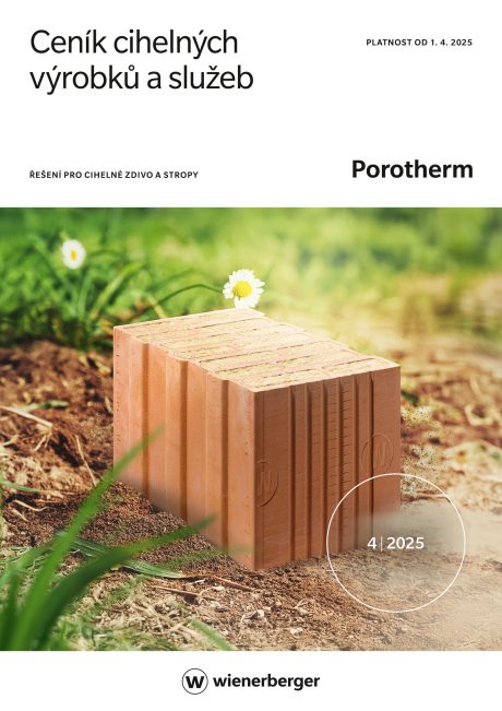 Titulní stránka nového ceníku Porotherm (B2C)