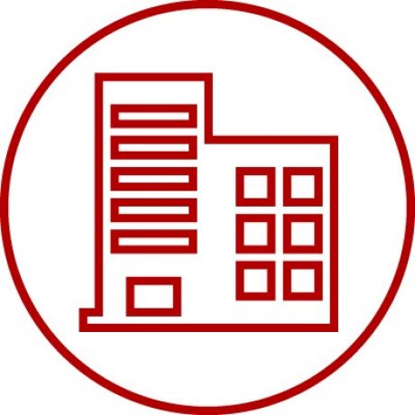 Icon for multi-storey house, home, MFH, multi-family