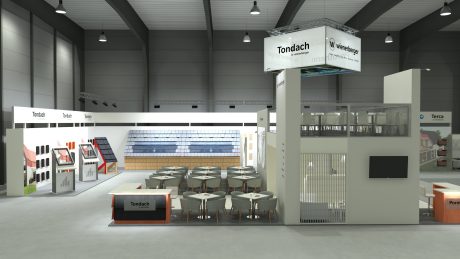 Vizualizace stánku na veletrhu Střechy-Solar-Řemeslo wienerberger