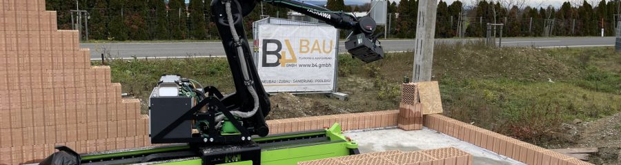 Český zdicí robot WLTR poprvé v zahraničí