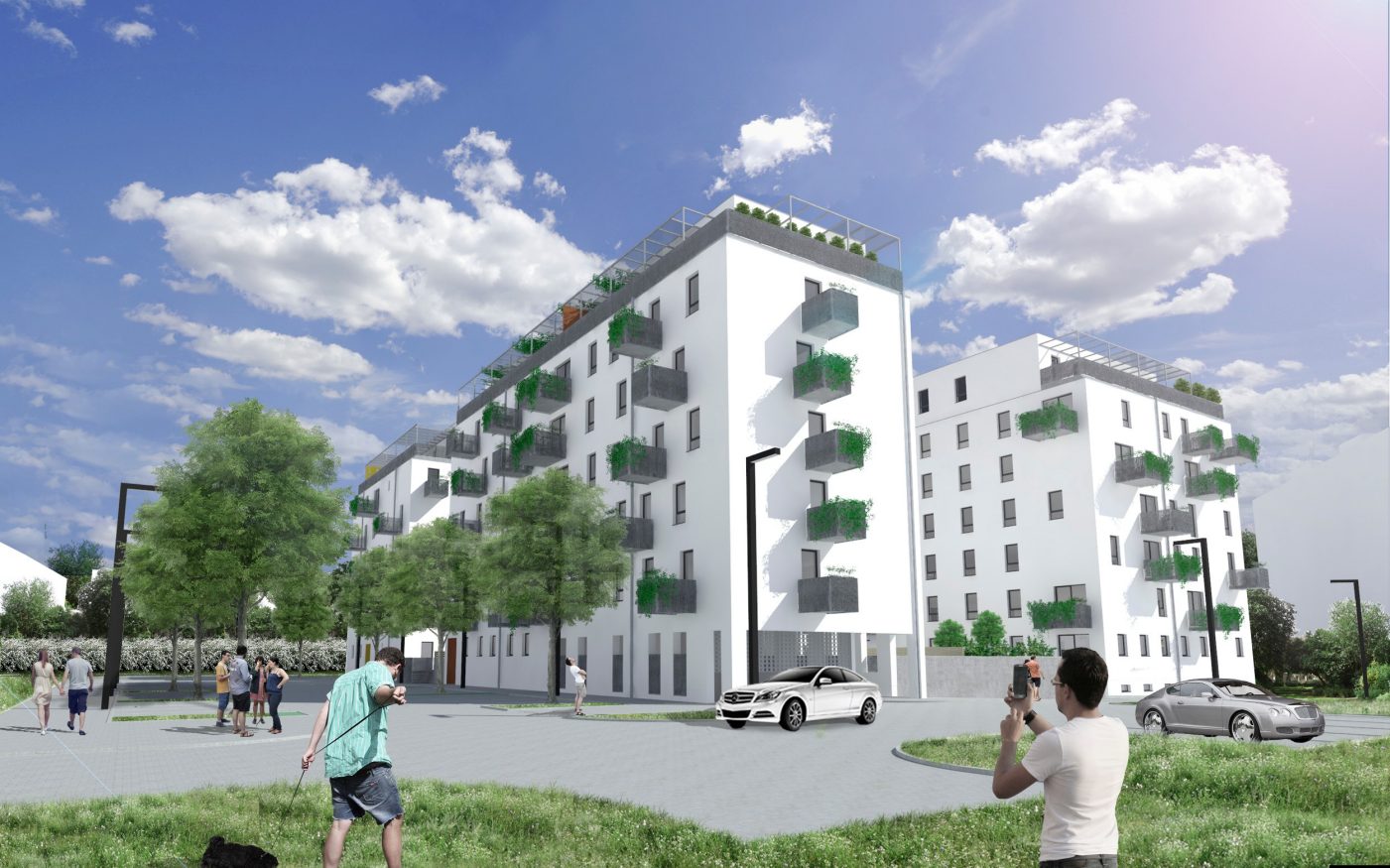 Rezidenční park Nová Wolkerova v Olomouci  - Porotherm 25 AKU SYM - P15 - Porotherm 11,5 AKU - P15 - Porotherm 8 - P10 