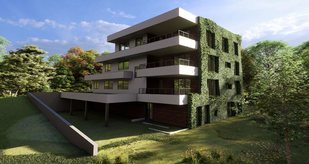 Barbora Holečková, VOŠ a SPŠ Volyně - 2. místo v kategorii Projekt občanské a bytové stavby