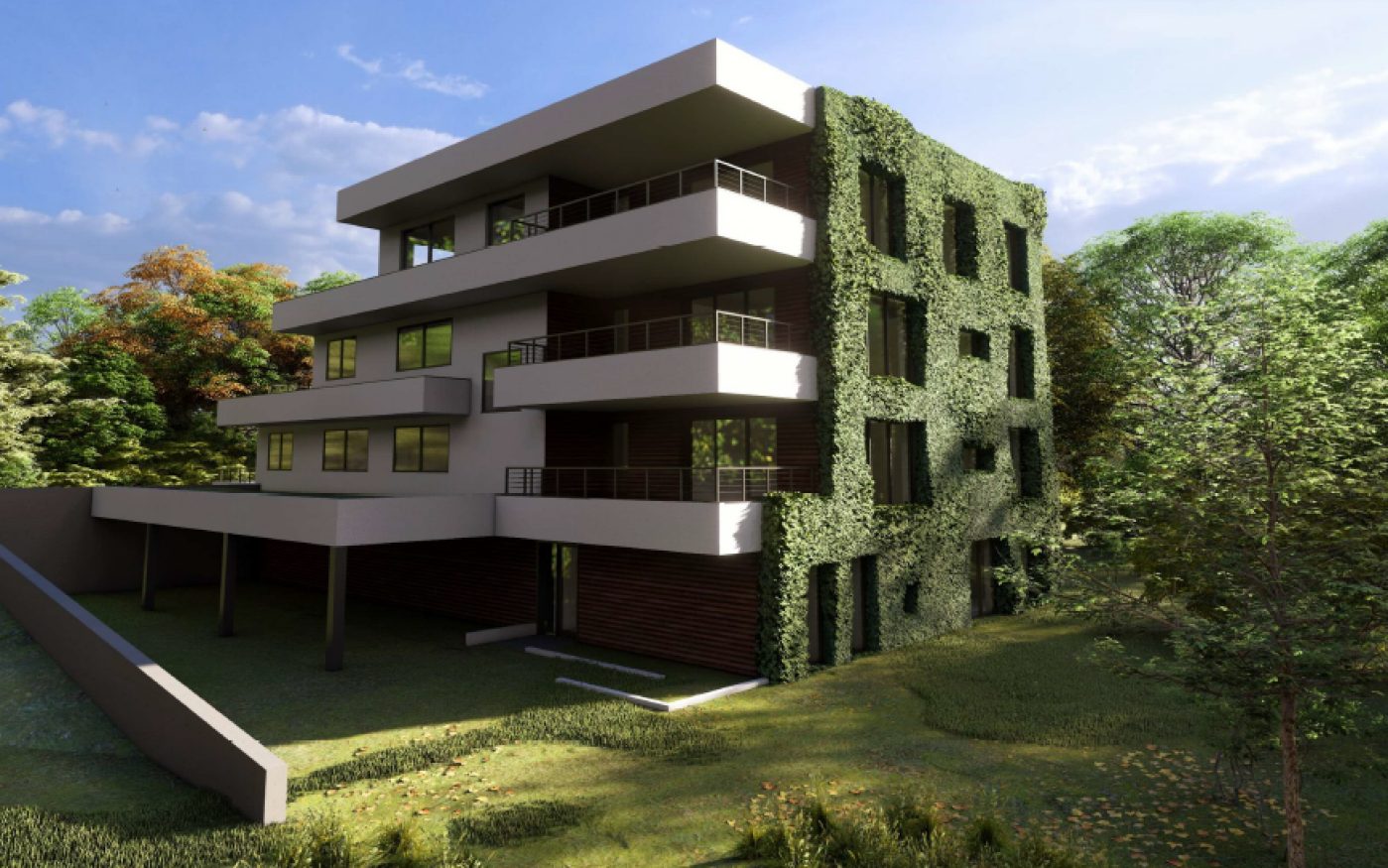 Barbora Holečková, VOŠ a SPŠ Volyně - 2. místo v kategorii Projekt občanské a bytové stavby