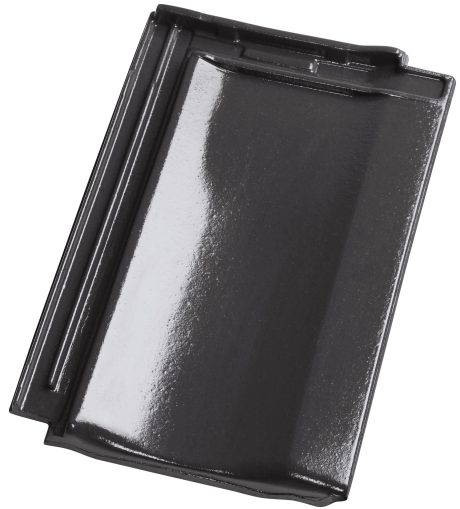 Fotografie produktu Stodo 12 Glazura břidlicově černá - moderní střešní krytina - moderní tašky