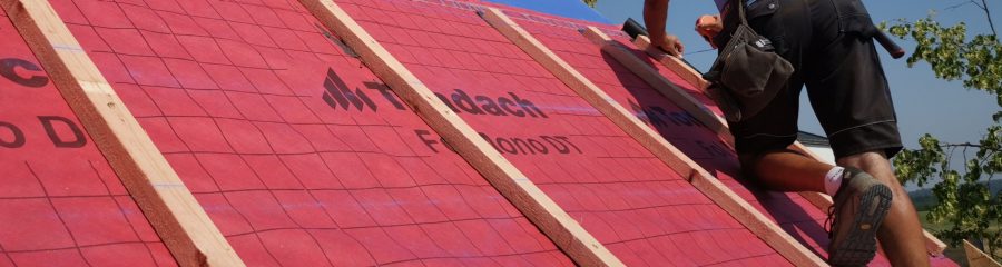 Foto z nadkrokevní izolace a laťování | Vzorový e4 dům | Wienerberger