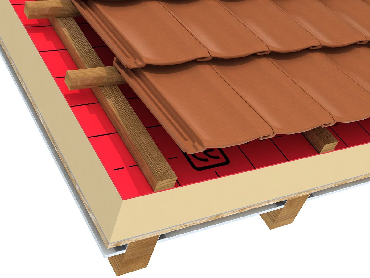 Fotografie - 3D skladba tepelněizolačního systému střech Tondach iRoof