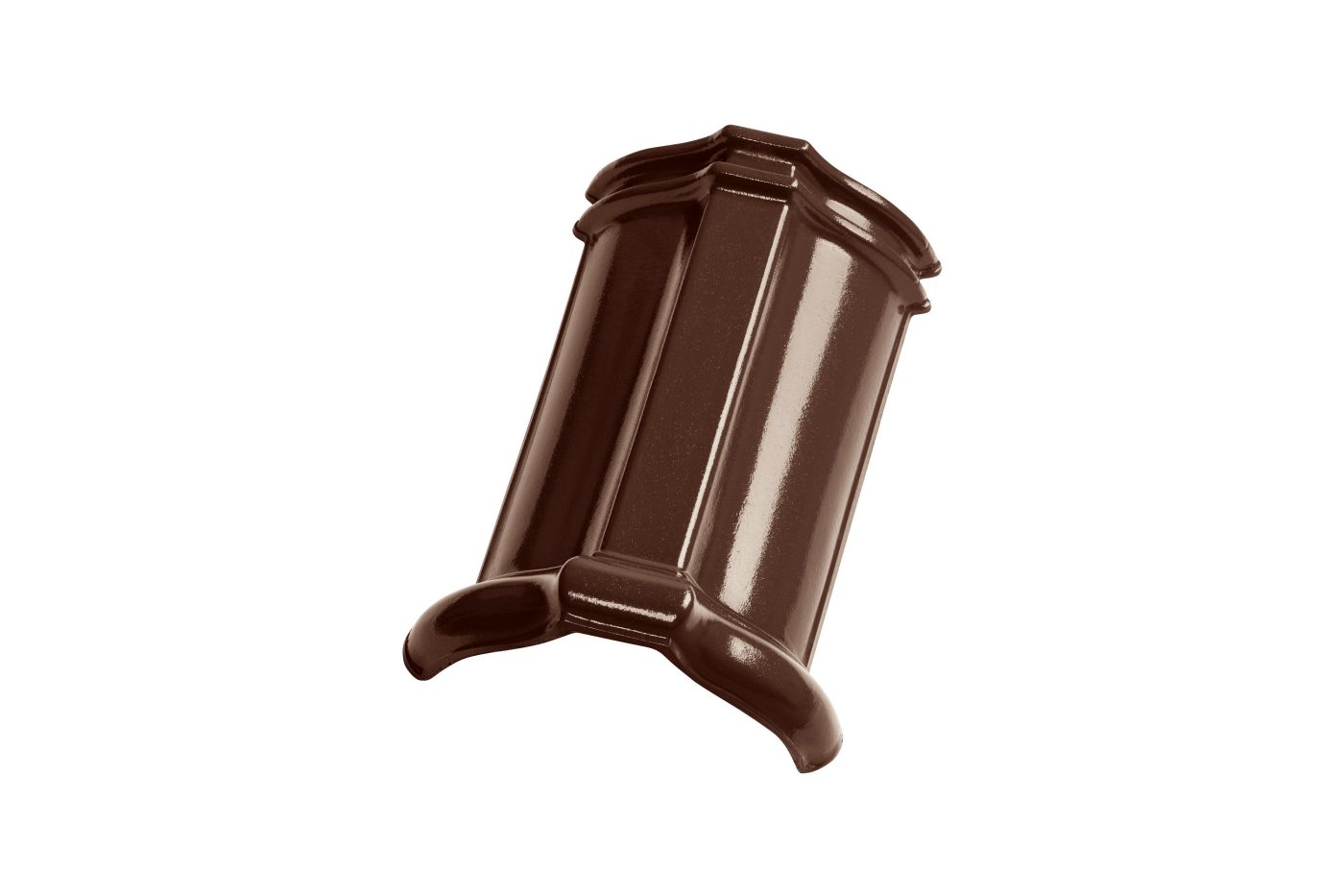 Fotografie produktu Hřebenáč drážkový č.2, k taškám z Hranic Glazura Amadeus Hnědá- Střešní příslušenství - střešní doplňky