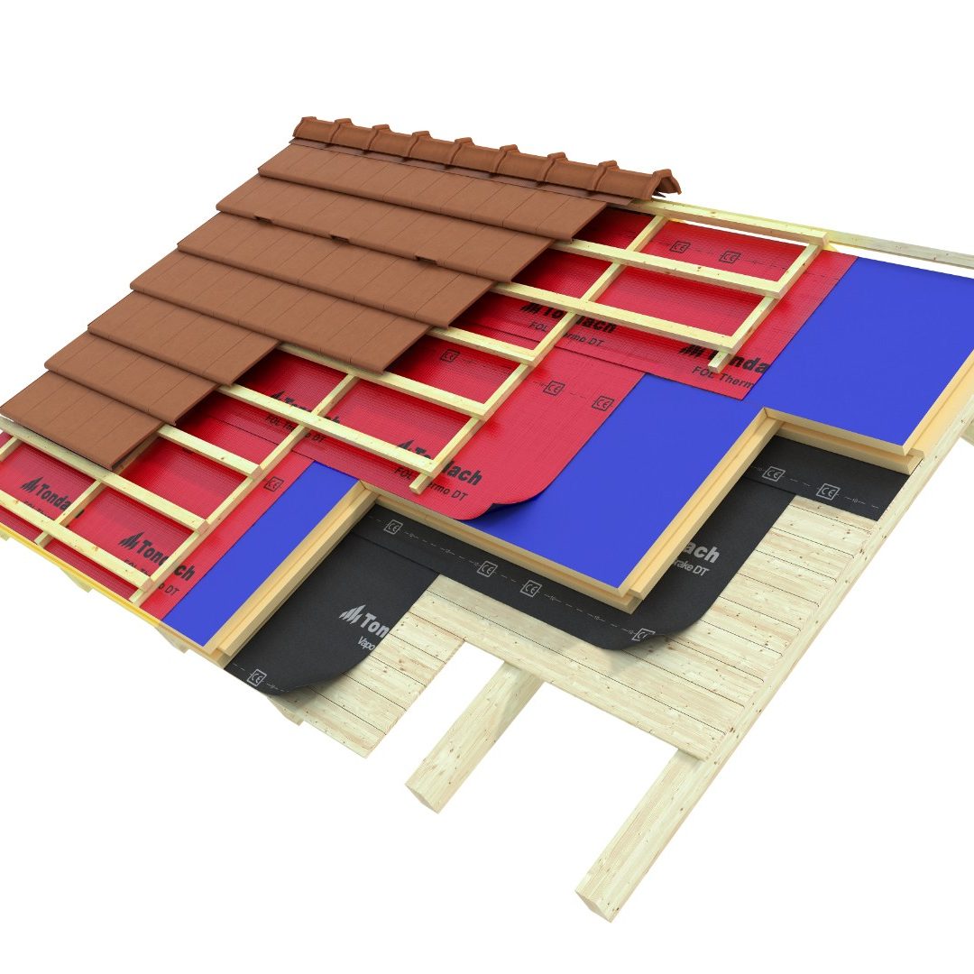 Tondach iRoof - střecha - vrstvy - 3D model