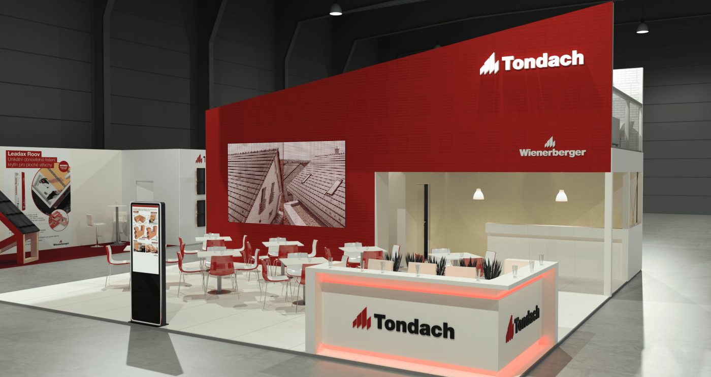 Výstavní expozice produktů Tondach na výstavě Střechy Praha 2023