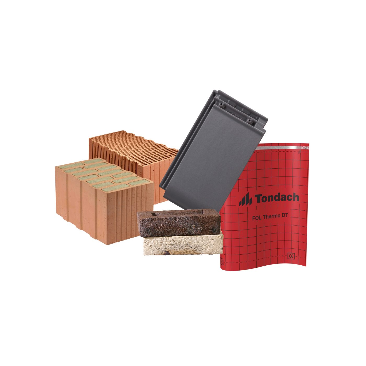 Kombinace produktů Wienerberger - Porotherm, Tondach, Terca