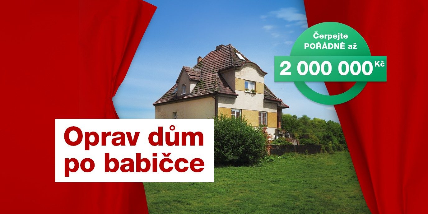 Banner pro HERO velký Oprav dům po babičce