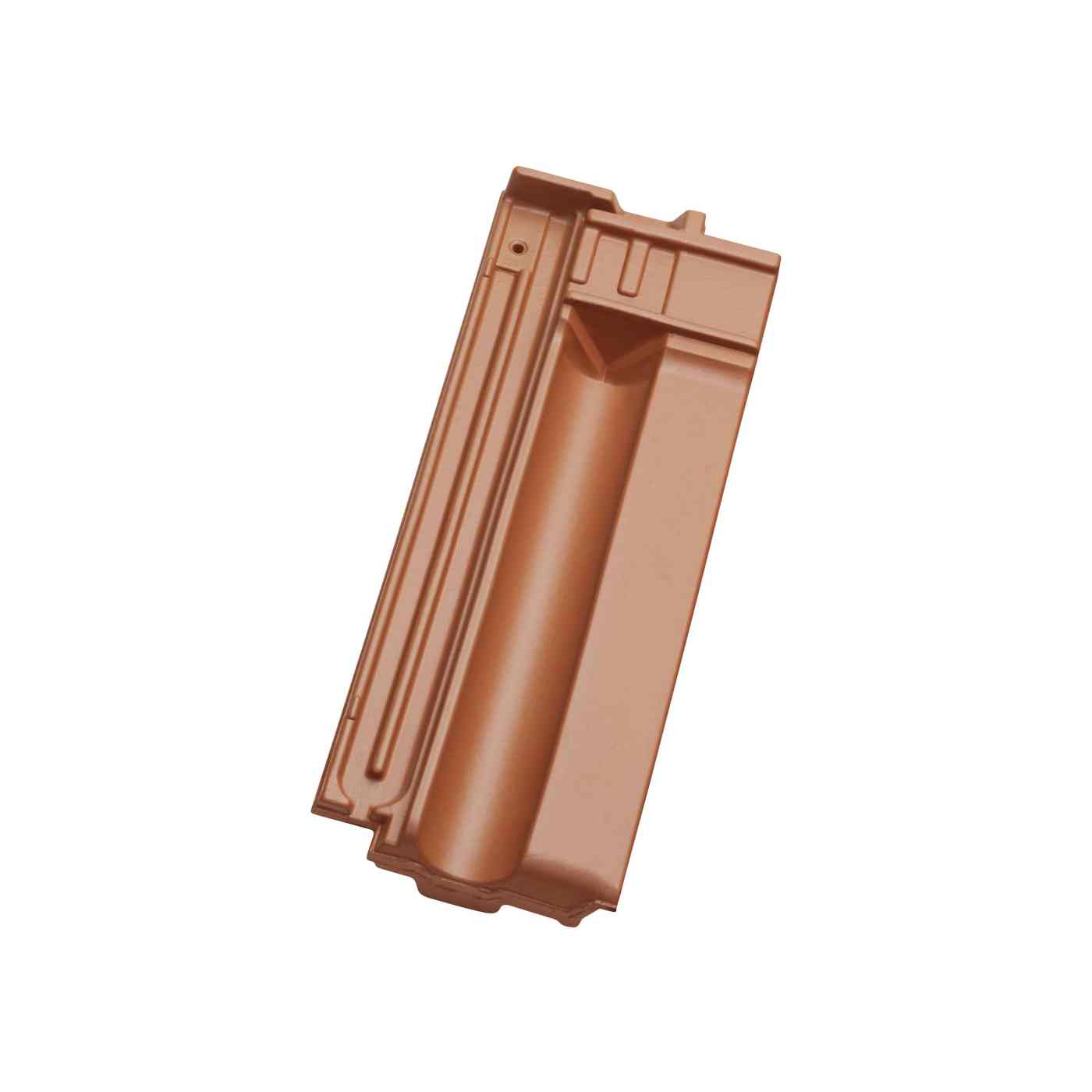 Traditon 11 - připojení hřebene větrací poloviční engoba měděná - keramické doplňky (327712746312)