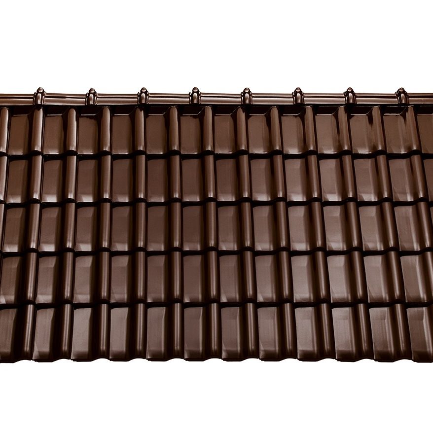 Střešní plocha Tondach Samba 11 glazura Amadeus hnědá