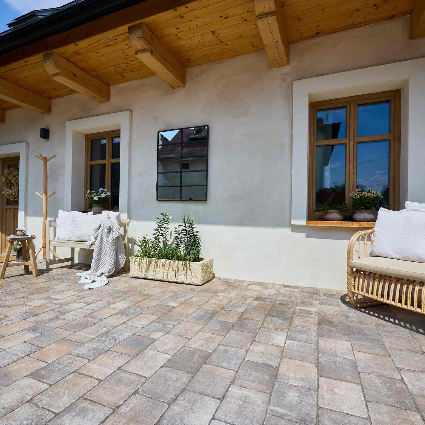 Dlažba Appia Antica otloukaná lávově šedá | Semmelrock