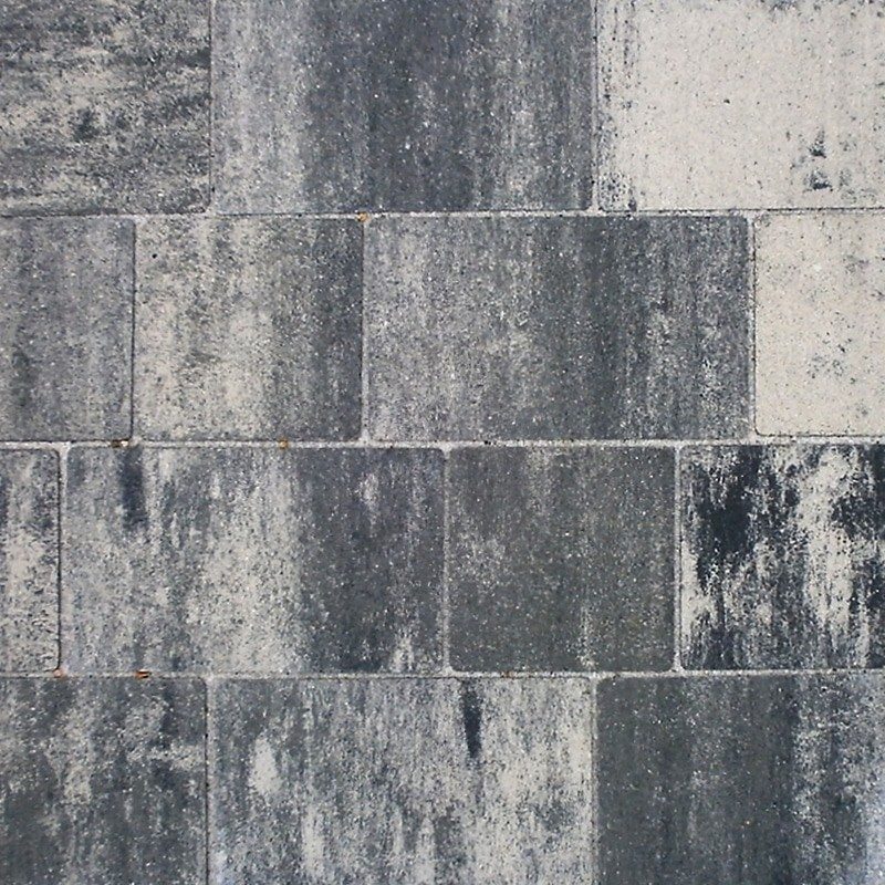 Barevný vzor Country kombi, bílošedočerná