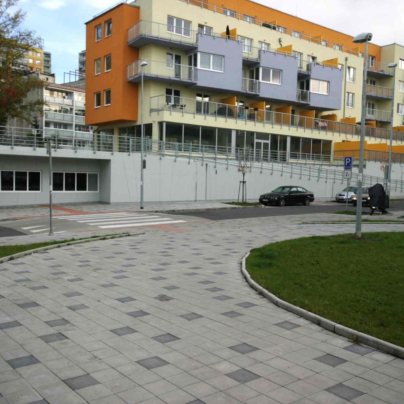 Foto realizace dlažba Citytop kvadrant antracit