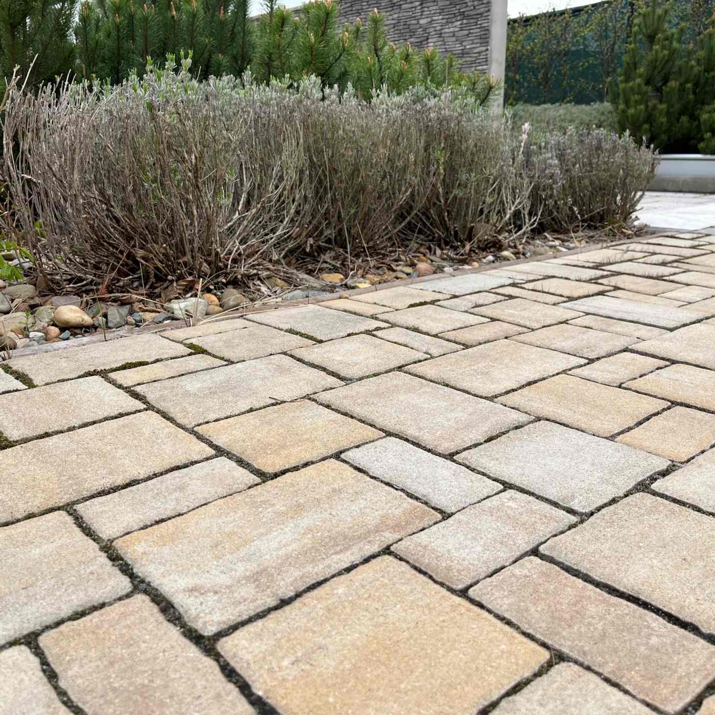 Fotografie dlažba Semmelrock Rhodos Elegant kombi bíložlutokaramelová