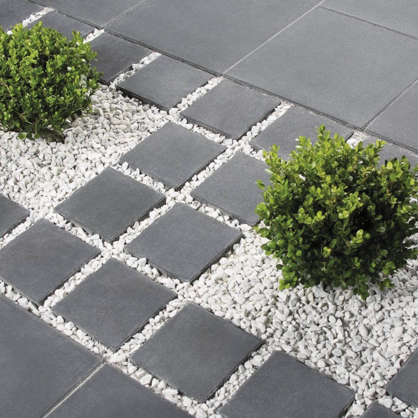 Foto realizace dlažba Vegetační kámen antracit