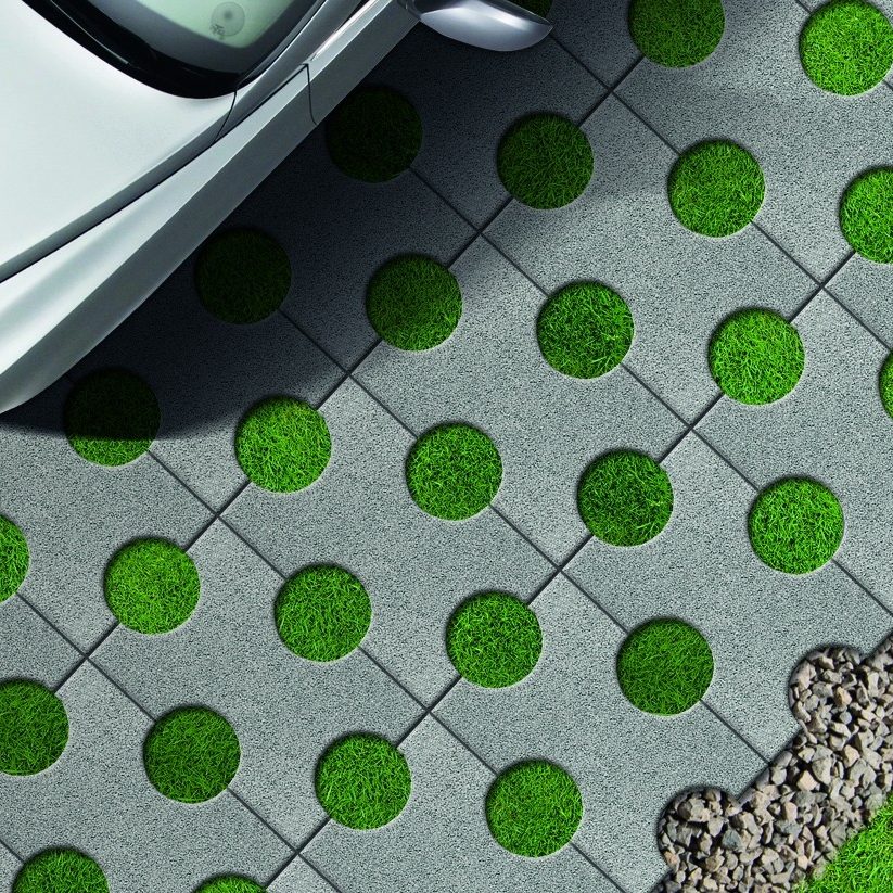 Fotografie dlaždice Semmelrock Punto šedá