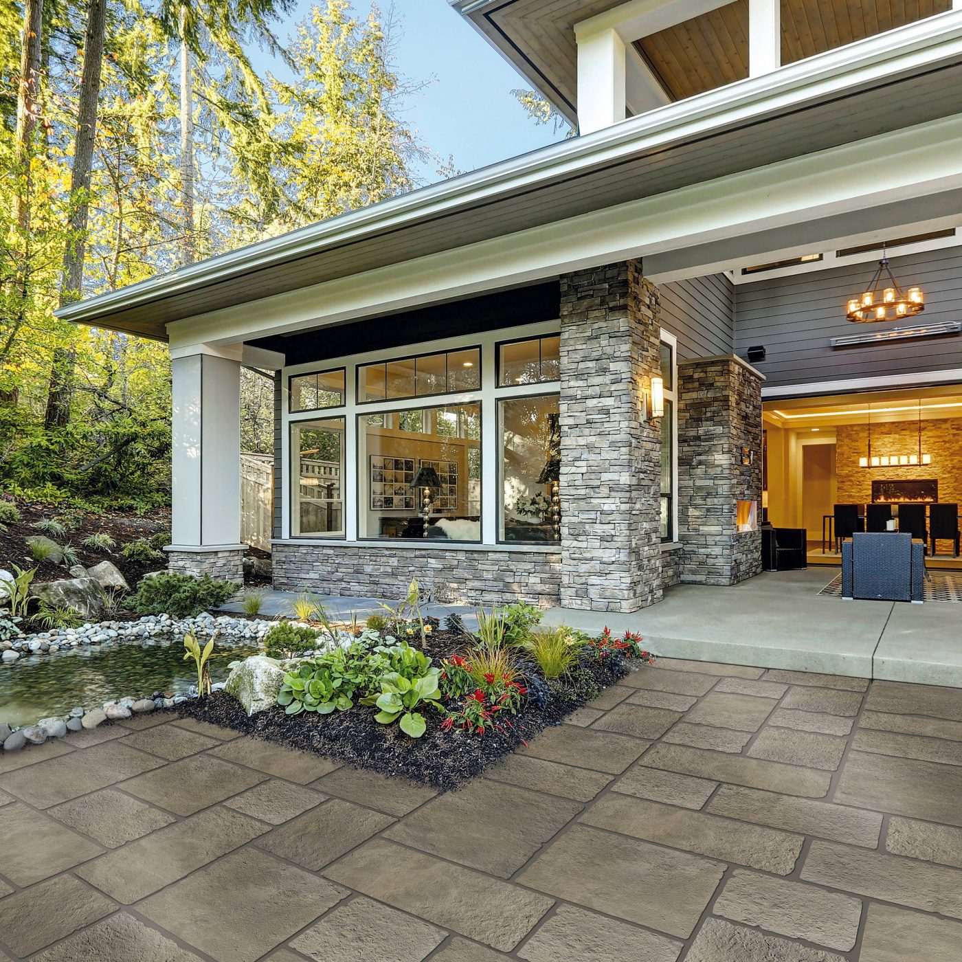 Foto SemmelrockFoto Semmelrock - Bradstone Lias šedohnědá