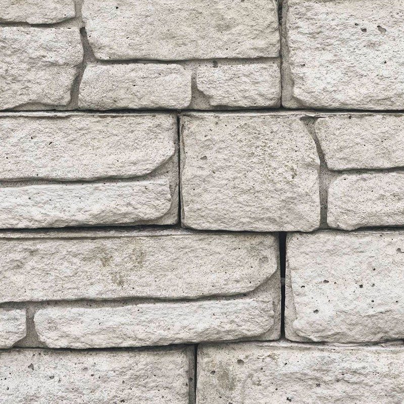 Barevný vzor Bradstone Mountain Block plot, bílošedá melírovaná