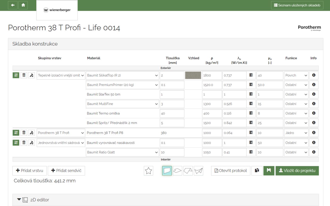 wienerberger doplněk pro 3D projekční software