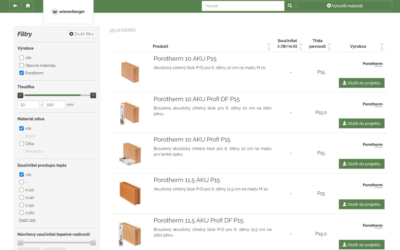 wienerberger doplněk pro 3D projekční software