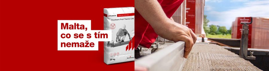 Banner s maltou Porotherm Profi Thermo UNI
