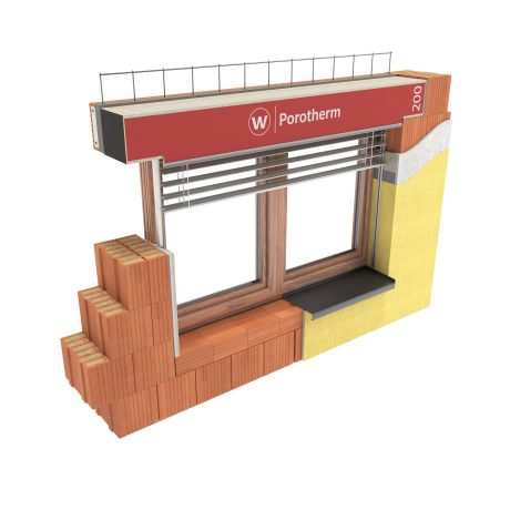 3D vizualizace překladu Porotherm Vario UNI 200