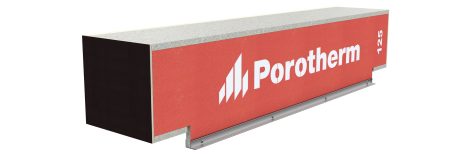 3D fotografie produktu - překlad Porotherm Vario UNI v červené barvě na bílém pozadí, Wienerberger s.r.o.