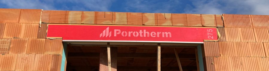 Fotografie Překlady Porotherm - hrubá stavba - nové 2022