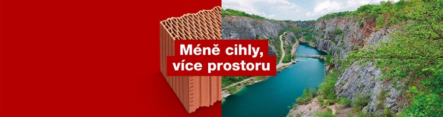 Hero banner pro novou cihlu porotherm 25 eko+ profi